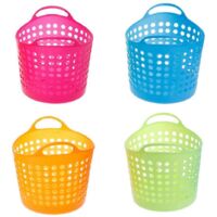 Plastic Office Desktop Storage Baskets Makeup Organizer Trash Bin Garbage Can