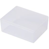 Rectangular Plastic Clear Storage Box Jewelry Beads Collection Container Organiz