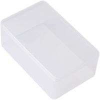 Rectangular Plastic Clear Storage Box Jewelry Beads Collection Container Organiz