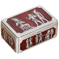 Vintage Jewelry Box, Small Trinket Box Organizer Rectangular Treasure Chest Box