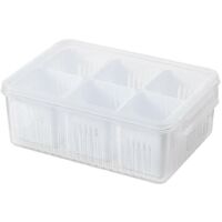 Compartment Refrigerator Storage Box with Lid Sealing Organizer