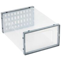Clear Plastic Shoe Storage Box Thickened Stackable Shoe for Case Organizer Conta