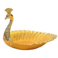 Peacock Shape Fruit Plate Luxury Delicate Bird Dried Dish Snack Tray Nut Bowl Ta