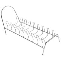 Kitchen Stainless Steel Vertical Dish Bowl Drying Rack Drain Storage Holder