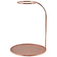 Porte-filtre à café en acier inoxydable, support de verseur de 20 cm de hauteur pour maison et cuisine.
