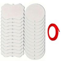 24 pièces décoration Noël vierge sublimation acrylique pendentif suspendu pour maison, ornement de sapin, personnalisable, cadeau festif