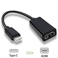 Adaptateur USB-C vers HDMI 4K, Convertisseur Type-C HDMI pour Ultra HD, Câble USB C HDMI