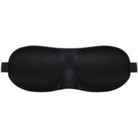 Masque de protection 3D uni - Noir pour visage et yeux