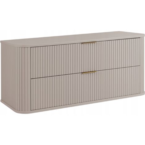 Armoires de salle de bains 120cm Beige Mat - Bois L/H/P 120/52/41cm ELEGANCE Meuble sous-vasque, Meubles de salle de bains, Meubles bas, Lavabo