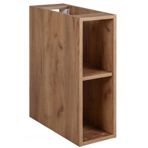 Bibliothèque 20 CM - Marron Mat - étagère, meuble de salle de bain, étagère murale (1/5)