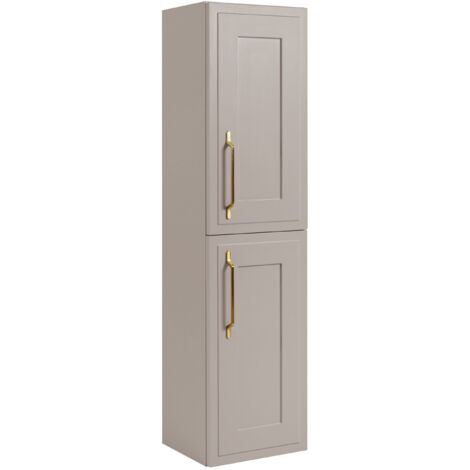 Armoire haute - 136 cm - Cachemire mat - Design élégant - Matériaux de haute qualité - Armoire dans la salle de bains - CLASSIC (1/5)