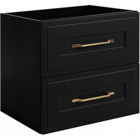 Armoire de salle de bain- 60 cm - noir mat - Meubles de salle de bain élégants - Matériaux de haute qualité - Armoire dans la salle de bain - CLASSIC (1/5)