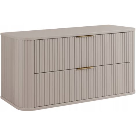 Armoires de salle de bain 100cm  Beige Mat - Bois  L/H/P 100/52/41cm  ELEGANCE  Meuble sous lavabo, Meubles de salle de bain, Meubles bas, Lavabo