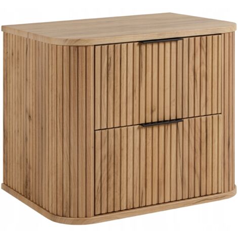 Armoires de salle de bains 60cm  Marron mat - bois  L/H/P 60/52/41cm  ELEGANCE  Meuble sous-vasque, meubles de salle de bains, meubles bas, lavabo