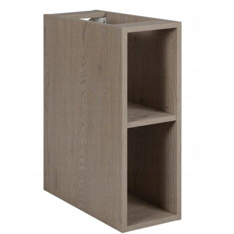 Bibliothèque 20 CM - Chêne Foncé - étagère, meuble de salle de bain, étagère murale (1/4)