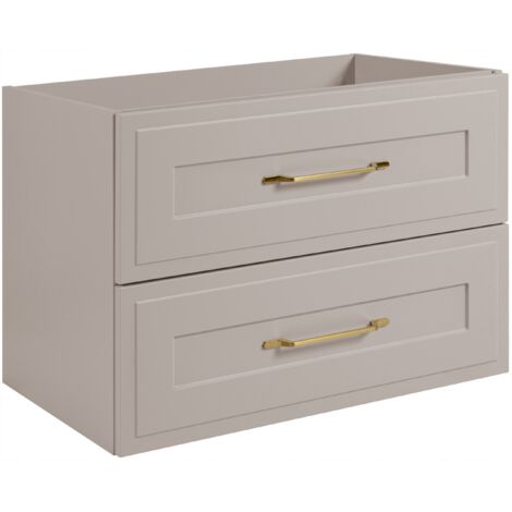 Armoire de salle de bain - 80 cm - Cachemire mat - Design élégant - Avec Soft-Close - Armoire dans la salle de bain - CLASSIC