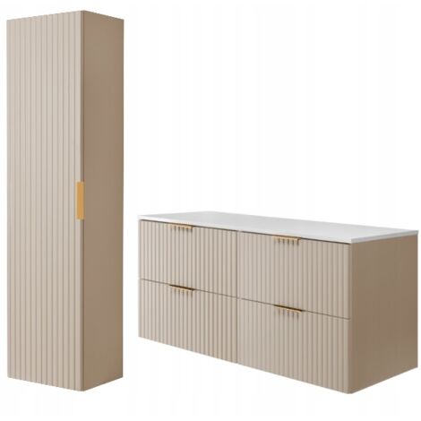 Ensemble de Salle de Bain - 120 cm - Couleur Kashmir - Design Moderne - Fonctionnalité Élégante (1/5)
