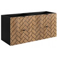 Meuble sous lavabo 120 cm - Marron Mat - Armoires de salle de bains - Meubles de salle de bains - Meubles sous lavabo - Sans plateau