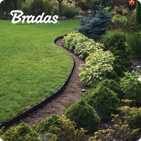 Bordure De Jardin Flexible 10 M - Noir, 4 Cm De Haut - Avec 30 Piquets Inclus - Pour Délimiter Pelouse, Parterres, Allées - 11