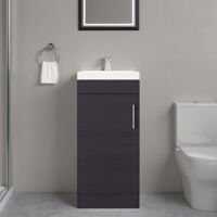 Mobile Bar Angolare Kava Beijing in Legno con Cassetti per Vino, Dimensioni 180,6 cm L x 46,9 cm H x 46,9 cm P, Finitura Noce