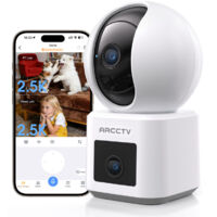 Caméra de surveillance d'intérieur 4MP-ARCCTV-Rotation à 360°-Suivi de personnes par IA-Wi-Fi 6 double bande-Y3U2