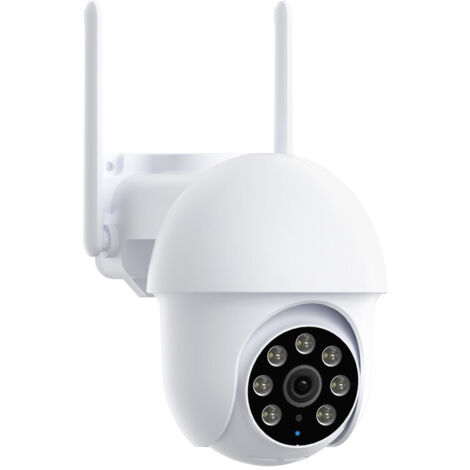 ANRAN P3 WiFi Überwachungskamera Weiß 5MP, IP 360° PTZ Kamera mit Automatischer Verfolgung, Drei Nachtsichtmodi, Zwei-Wege-Audio, Sofortalarm und Bewegungserkennung, Kompatibel mit Alexa