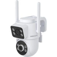 Cámaras de vigilancia, WLAN 2,4 GHz + 5 GHz, horizontal 280°, vertical 90°, detección de movimiento, ARCCTV F9 - 1 pieza