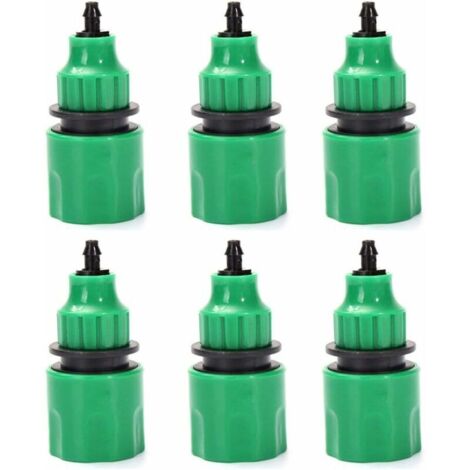 Gartenschlauch, Einweg-Schlauchadapter, Wasserhahnanschluss für Bewässerung, 6er-Set (1/4)