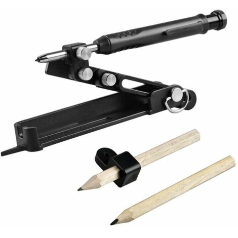 Multifunktionale Konturenlehre für präzise Holzbearbeitung, tragbar, Heimwerkerbedarf, praktisch, verstellbar, für unregelmäßige Konturen, Möbel und Fliesen (1/5)