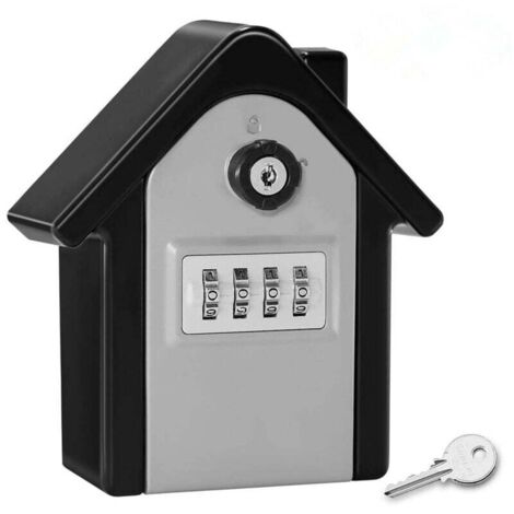 Wandmontierter Schlüsseltresor mit digitalem Zahlenschloss und Notfallschlüssel, großer XL-Schlüsseltresor für Zuhause, Büro, Fabrik, Garage (1/5)