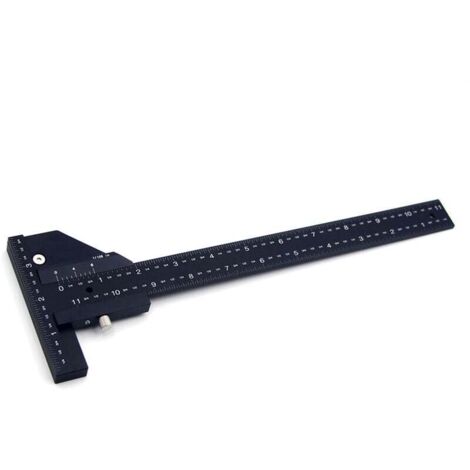280 mm multifunktionales T-förmiges Messlineal aus Aluminiumlegierung, geeignet für den Werkzeugraum (1/5)