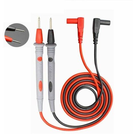 Paar robuste 1 m lange 1000 V/20 A/CAT III/IV Multimeter-Messleitungen, Messkabel-Prüfspitzensatz für Multimeter (1/5)