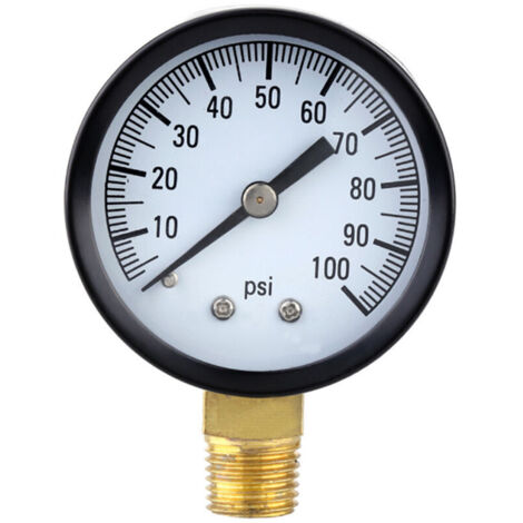 Stoßfestes elektronisches Manometer, 0–100 psi, 5 cm Durchmesser (1/5)