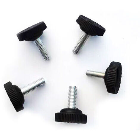 Verstellbare Möbelfüße, M8 Möbelnivellierer, verstellbare Möbelfüße für Tisch und Stuhl, 2,8 x 2 cm (Schwarz), 10 Stück, Fonepro (1/5)