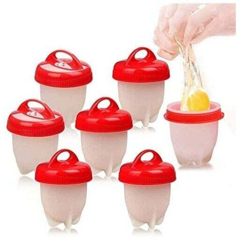 Eierkocher, 7-Eier-Pocher aus Silikon, Eierbecher für einfaches Eierkochen, lebensmittelechtes Silikongel, BPA-frei, Eier ohne Schale kochen (1/5)