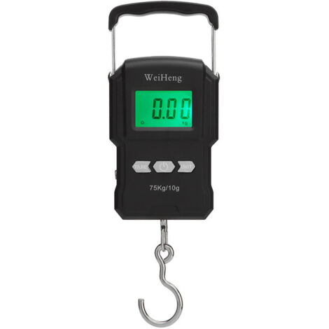 Elektronische, hintergrundbeleuchtete Waage mit Maßband, 75 kg / 10 g (1/4)