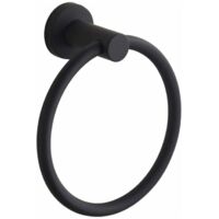Handtuchring aus Edelstahl 304, schwarz, amerikanischer Badezimmer-Anhänger, Yahei-Handtuchring 304