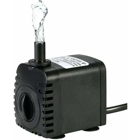 Pompa sommergibile per acqua, pompa per acqua da 600 l/h, 8 W, per fontane da tavolo per acquari, giardini d'acqua per laghetti e sistemi idroponici