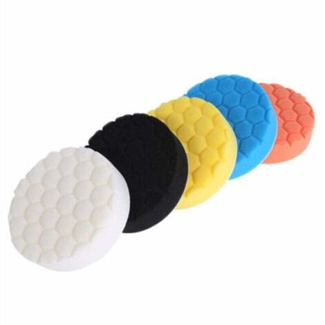 Set di 5 tamponi per lucidatura, kit di lucidatura per auto con spugna da 125 mm/5 pollici per carrozzeria, tampone resistente