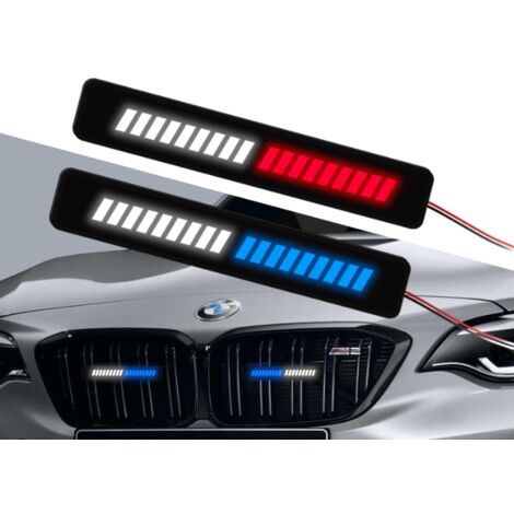 Un totale di 2 pezzi: 1 luce di posizione a LED bianca/rossa, 1 luce di posizione a LED bianca/blu, luce di posizione laterale a LED, indicatore di posizione posteriore e anteriore, 12V universale (1/5)