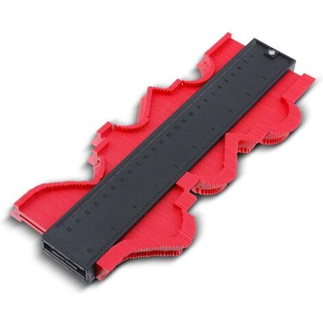 Calibro a profilo irregolare, calibro a profilo radiale (25 cm rosso) adatto per l'officina (1/5)