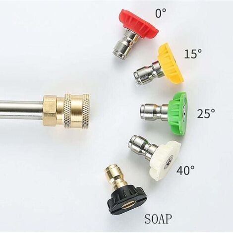 Set Di Adattatori Per Idropulitrice M22-14, Adattatori Girevoli A Sgancio Rapido Da 38 Pistola Ad Acqua Ad Alta Pressione Maschio Kit Di Collegamento Per Tubo Da Giardino 88527998