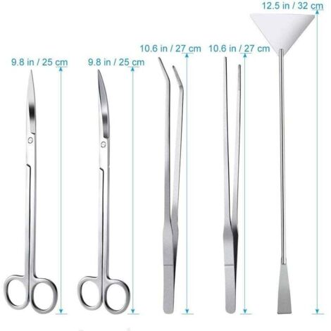 Set manicure Denise elegante acciaio, custodia ovale nera, 12cm