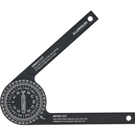 Righello angolare per la lavorazione del legno a 360 gradi, goniometro di posizionamento (1/5)