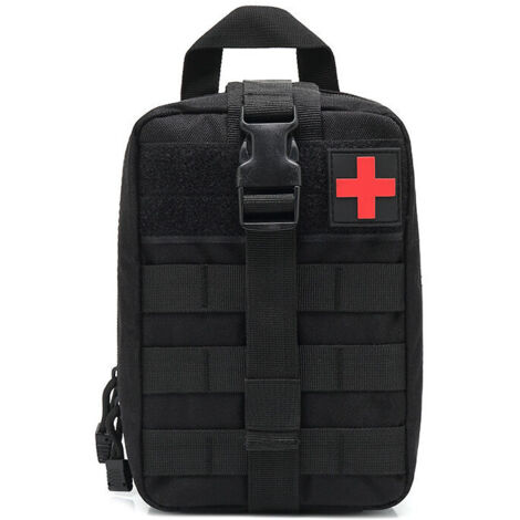 Kit di pronto soccorso, kit di sopravvivenza, astuccio di pronto soccorso, borsa medica di emergenza per campeggio e luogo di lavoro (vuoto) (1/4)