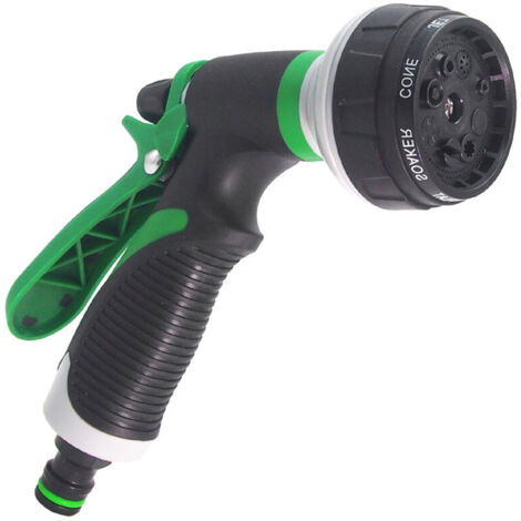 Pistola per irrigazione, pistola a spruzzo con 8 modalità di irrigazione - Spruzzatore portatile ad alta pressione per irrigare il prato, lavare l'auto, fare il bagno agli animali domestici (1/5)
