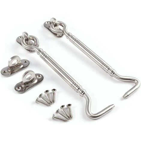 ganci per finestre con anima in acciaio inossidabile ispessito da 10 centimetri (6 pollici), per casa, cucina, bagno (1/5)