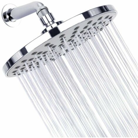 Soffione doccia rotondo, soffione doccia a pioggia in acciaio inox ad alta pressione (1/5)