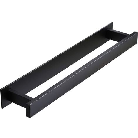Portasciugamani da bagno, autoadesivo, 40 cm, in acciaio inox SUS 304, nero. (1/5)