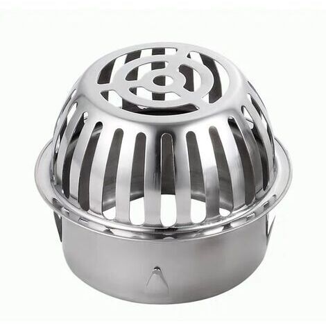 Filtri per grondaie in acciaio inox, protezioni metalliche per scarichi per mantenerli liberi, impediscono ostruzioni causate da foglie e detriti, Ø83mm (1/5)